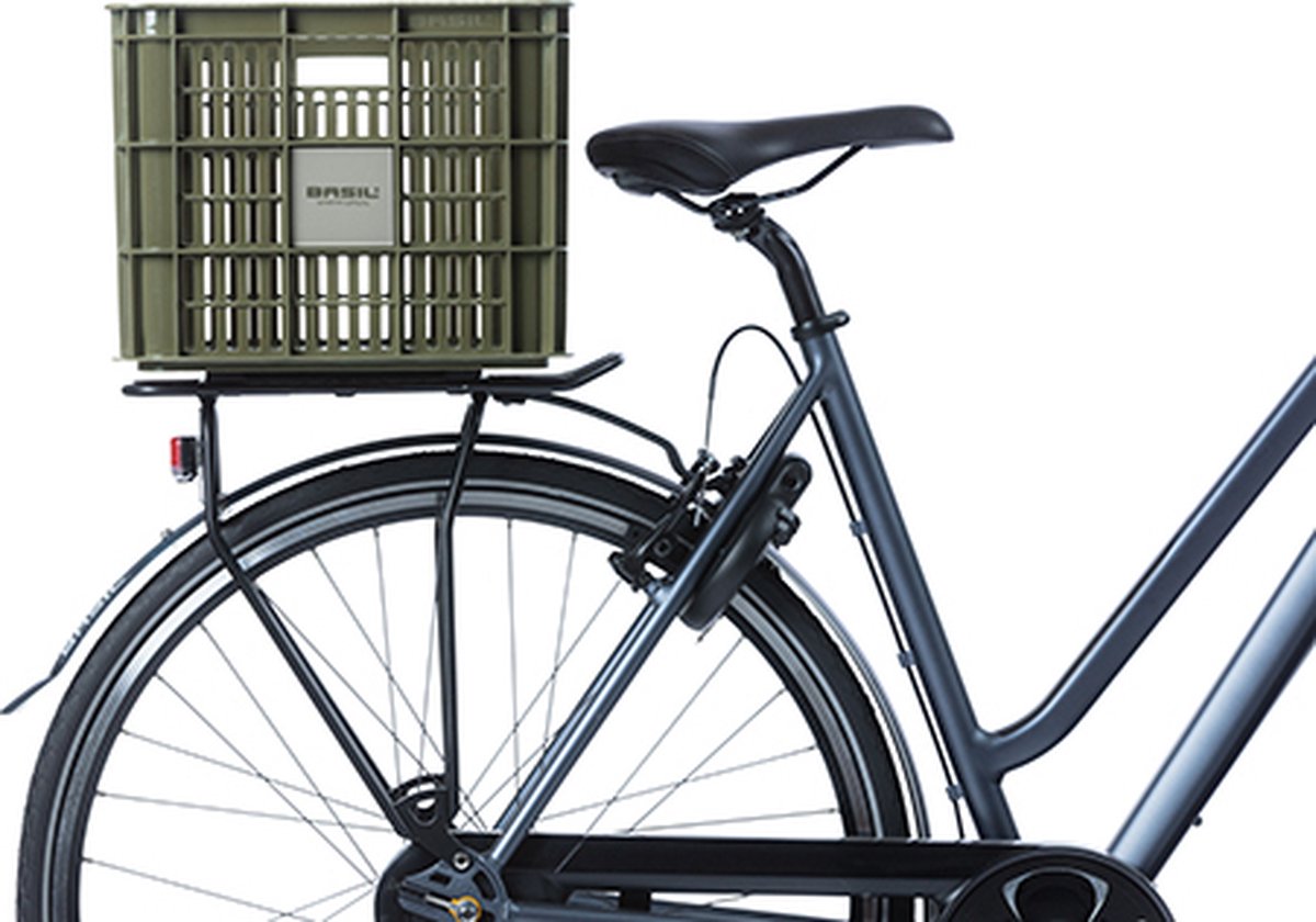 Basil Fietskrat L - Groot - 40 Liter - Groen