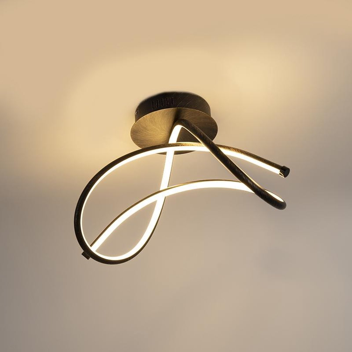 LeuchtenDirekt VIOLETTA 15441-48 LED-plafondlamp LED Roest