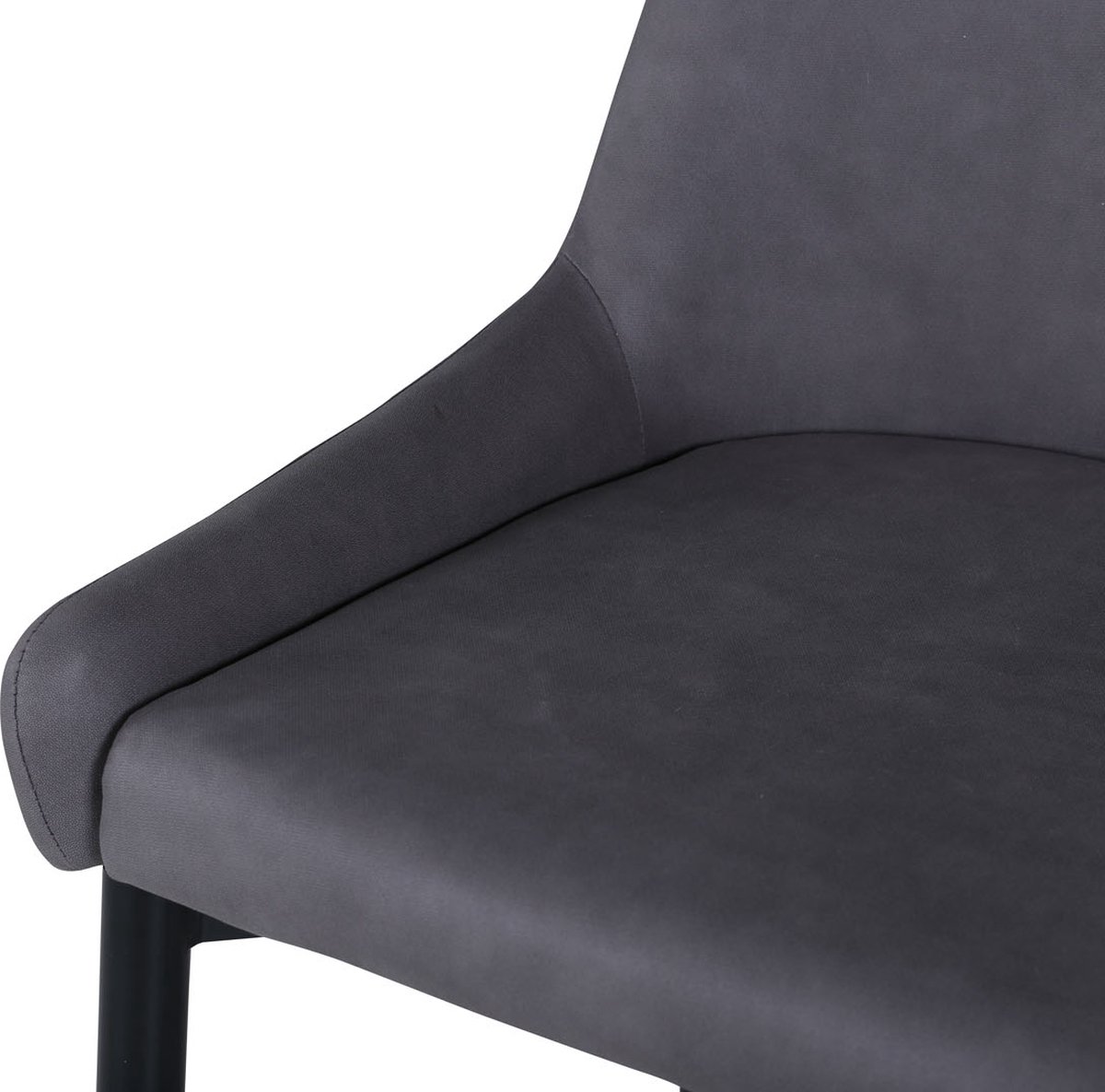 Plaza Barstoel Velours Grijs.