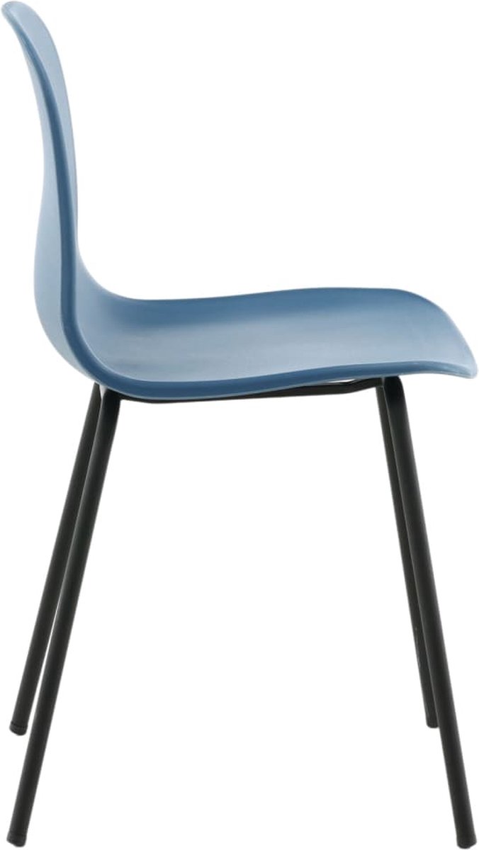 Artic Eetkamerstoel, Zwart. - Blauw