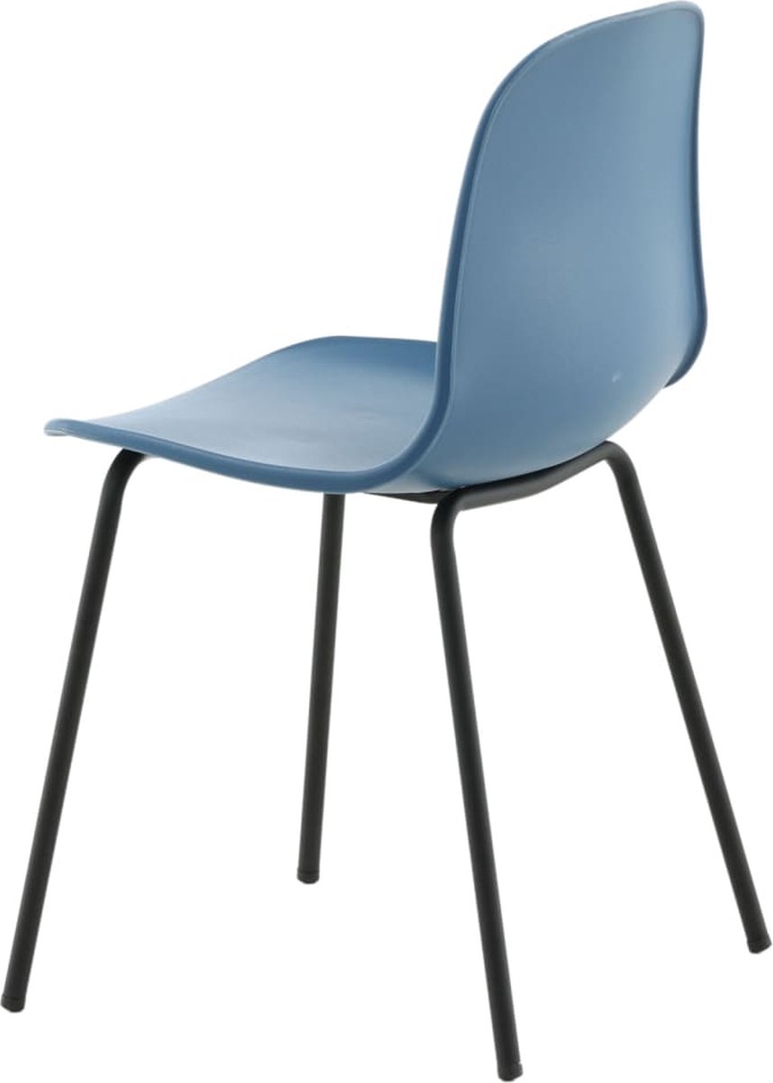 Artic Eetkamerstoel, Zwart. - Blauw