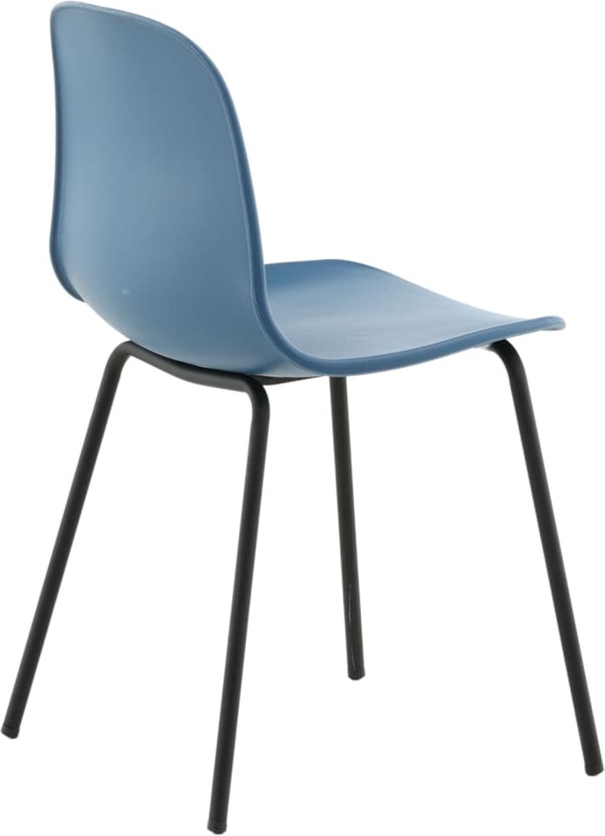 Artic Eetkamerstoel, Zwart. - Blauw