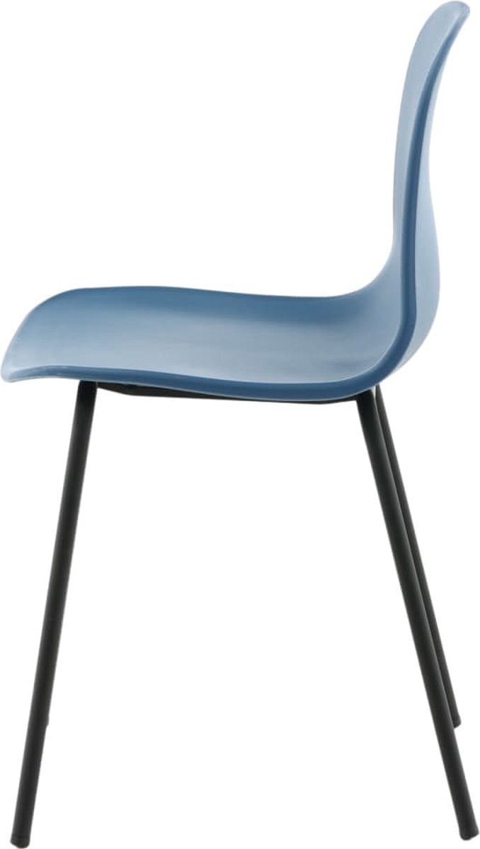 Artic Eetkamerstoel, Zwart. - Blauw