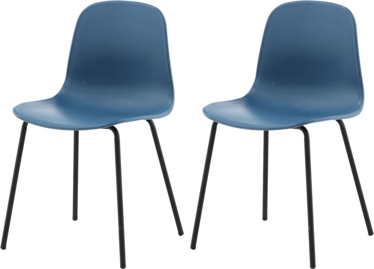 Artic Eetkamerstoel, Zwart. - Blauw