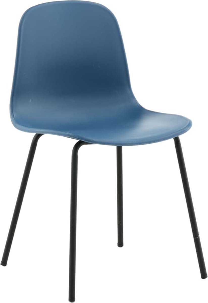 Artic Eetkamerstoel, Zwart. - Blauw