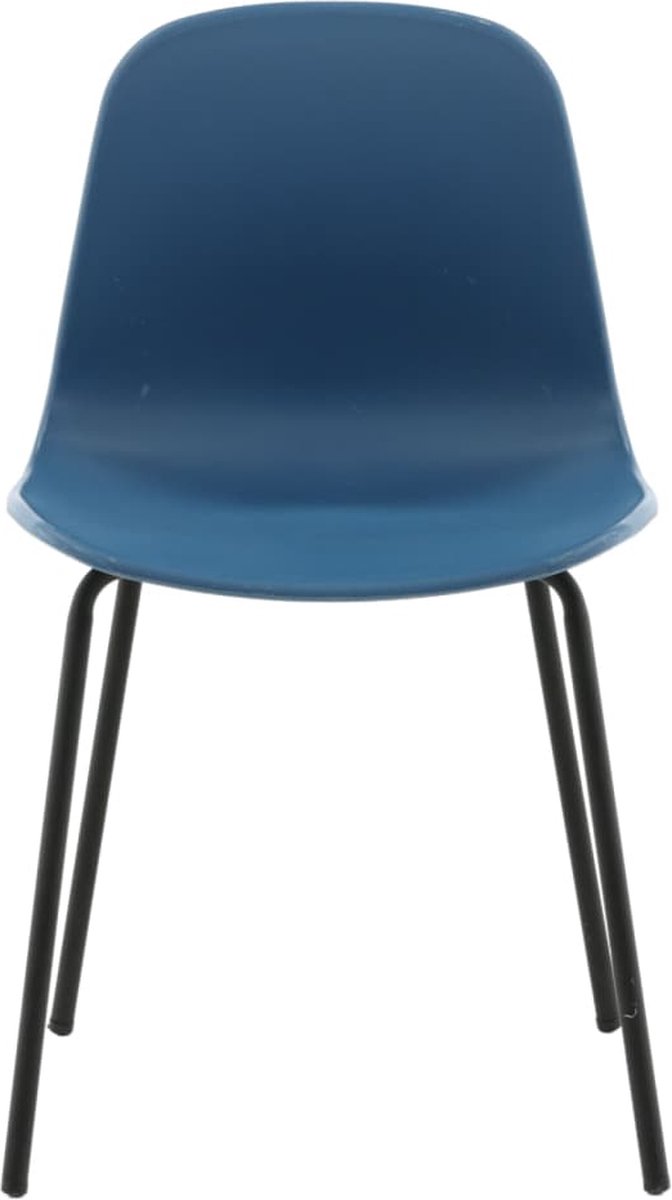 Artic Eetkamerstoel, Zwart. - Blauw