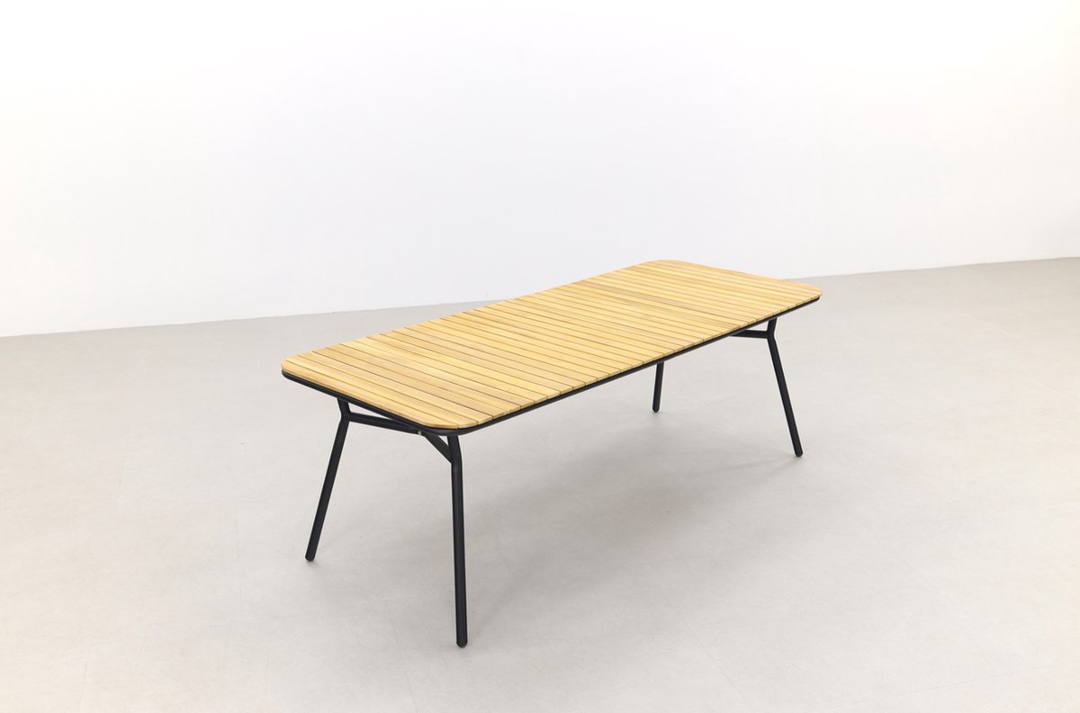 Hartman Sophie Studio Black/bella 220x95 Cm. - 7-delige Tuinset - Zwart