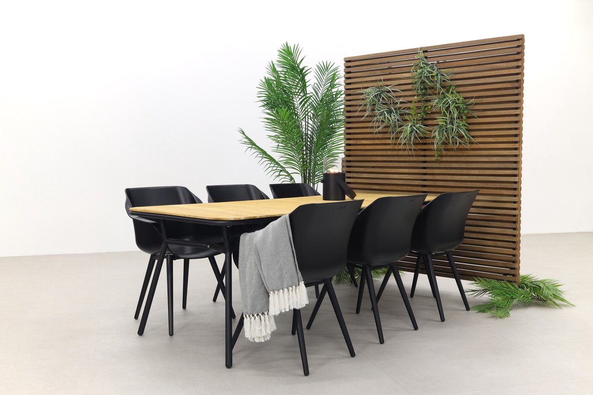 Hartman Sophie Studio Black/bella 220x95 Cm. - 7-delige Tuinset - Bruin