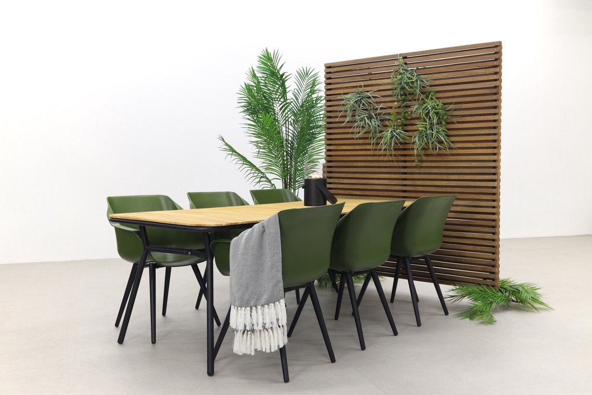 Hartman Sophie Studio Moss Green/bella 220x95 Cm. - 7-delige Tuinset - Groen