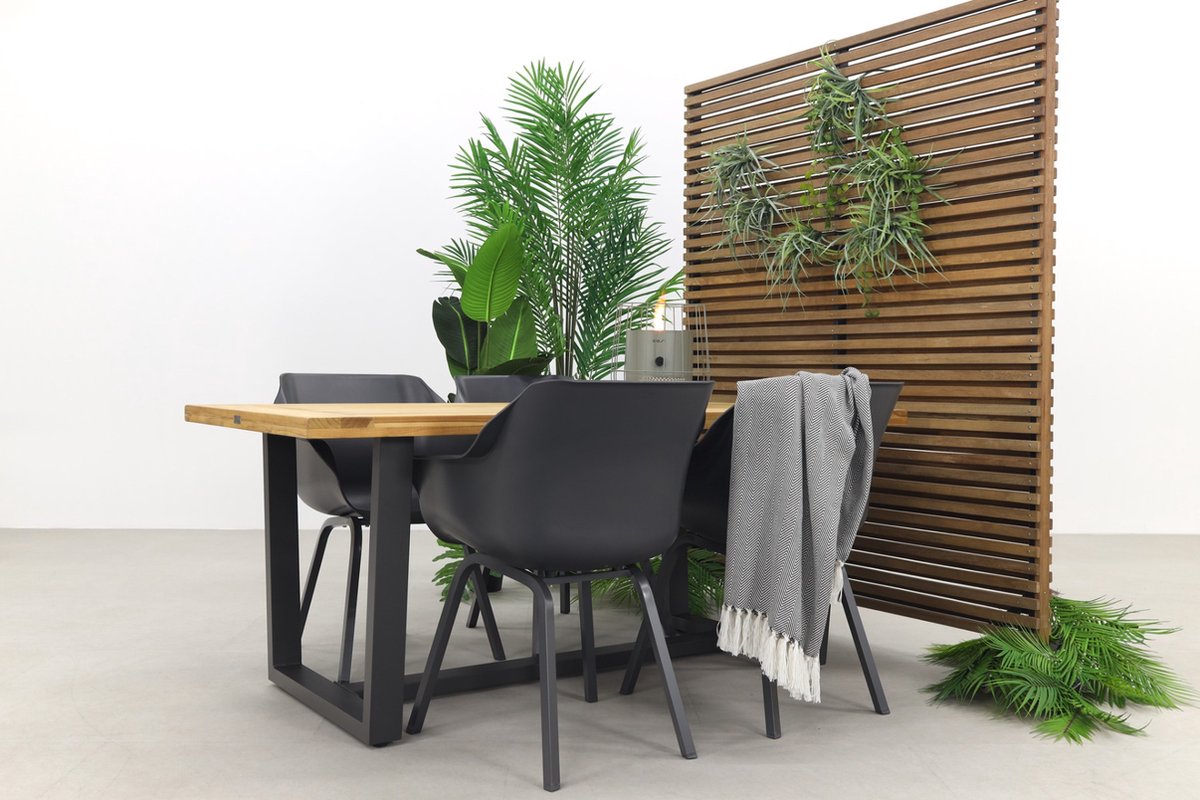 Hartman Sophie Element/murano Teak - 180x90 Cm. - Tuinset 5-delig - Grijs