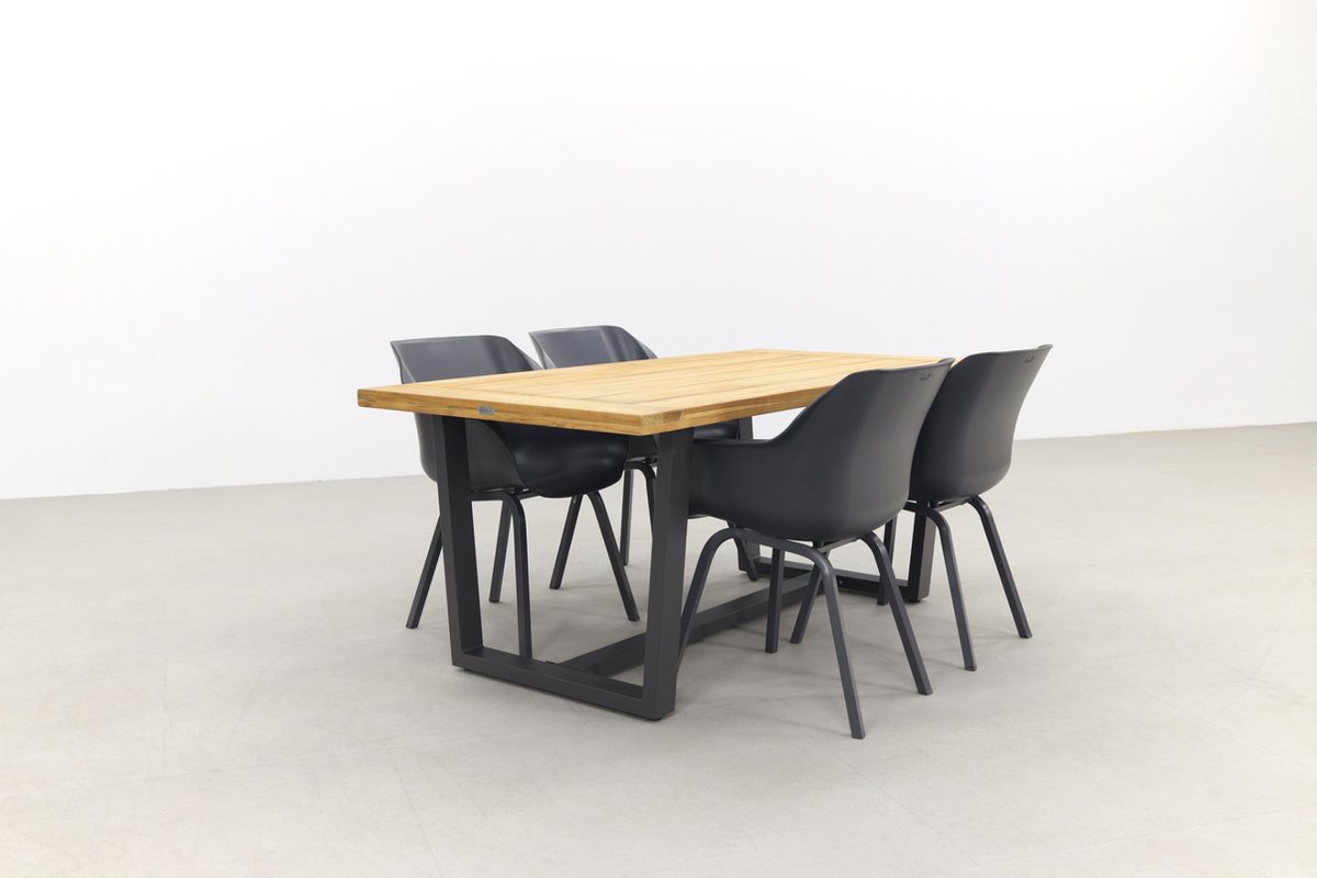 Hartman Sophie Element/murano Teak - 180x90 Cm. - Tuinset 5-delig - Grijs