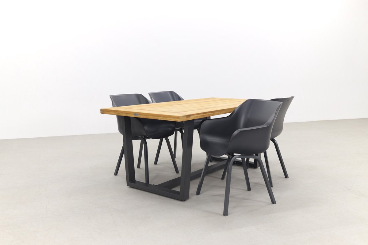 Hartman Sophie Element/murano Teak - 180x90 Cm. - Tuinset 5-delig - Grijs