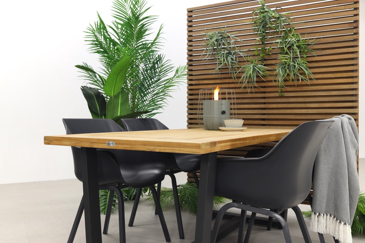 Hartman Sophie Element/murano Teak - 180x90 Cm. - Tuinset 5-delig - Grijs