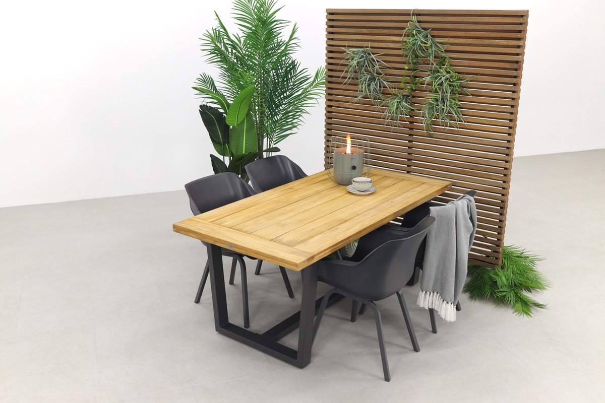 Hartman Sophie Element/murano Teak - 180x90 Cm. - Tuinset 5-delig - Grijs