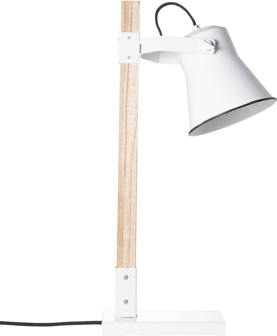 Brilliant Leuchten Plow 82149/05 Tafellamp LED E27 10 W, Hout (licht) - Wit