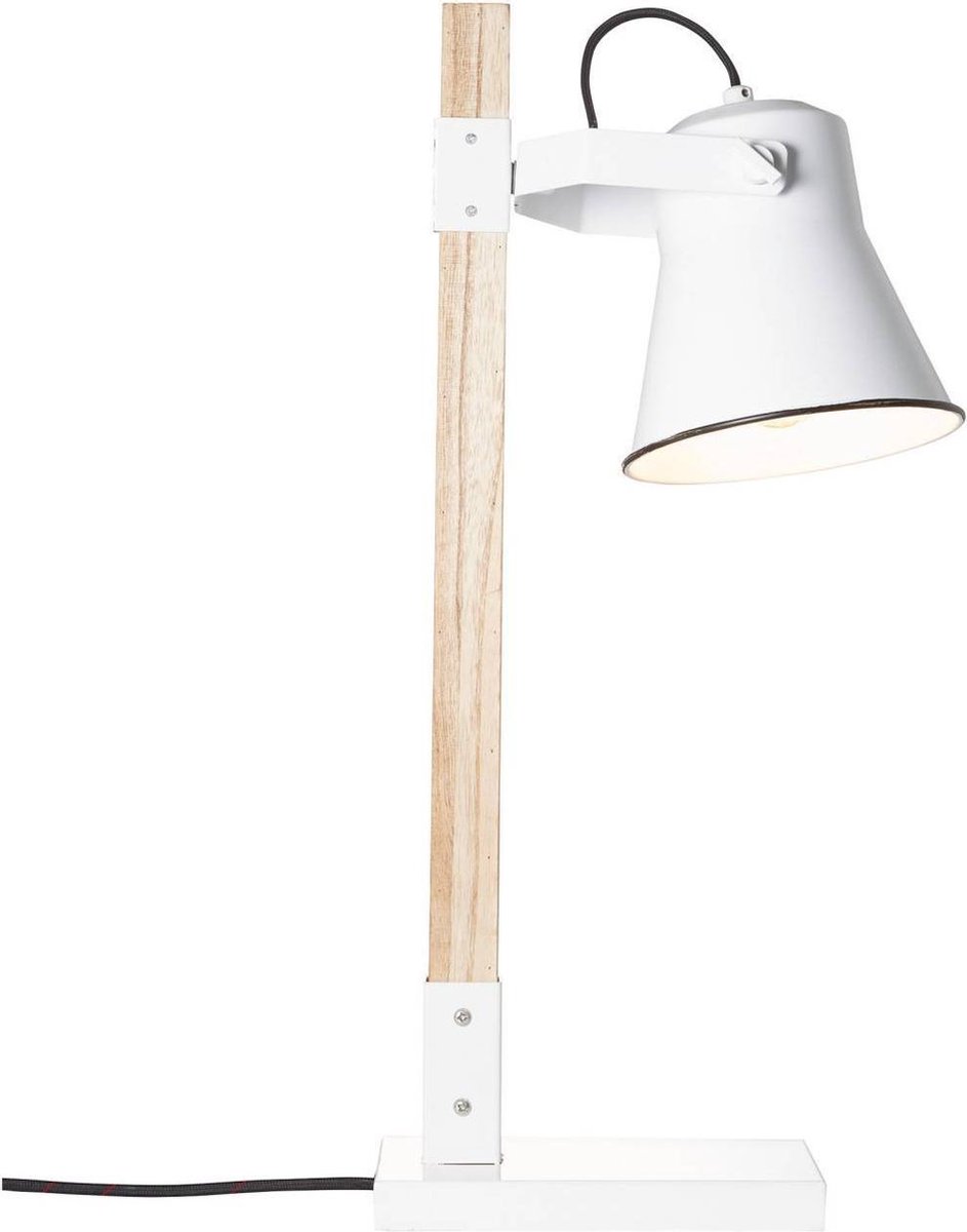 Brilliant Leuchten Plow 82149/05 Tafellamp LED E27 10 W, Hout (licht) - Wit
