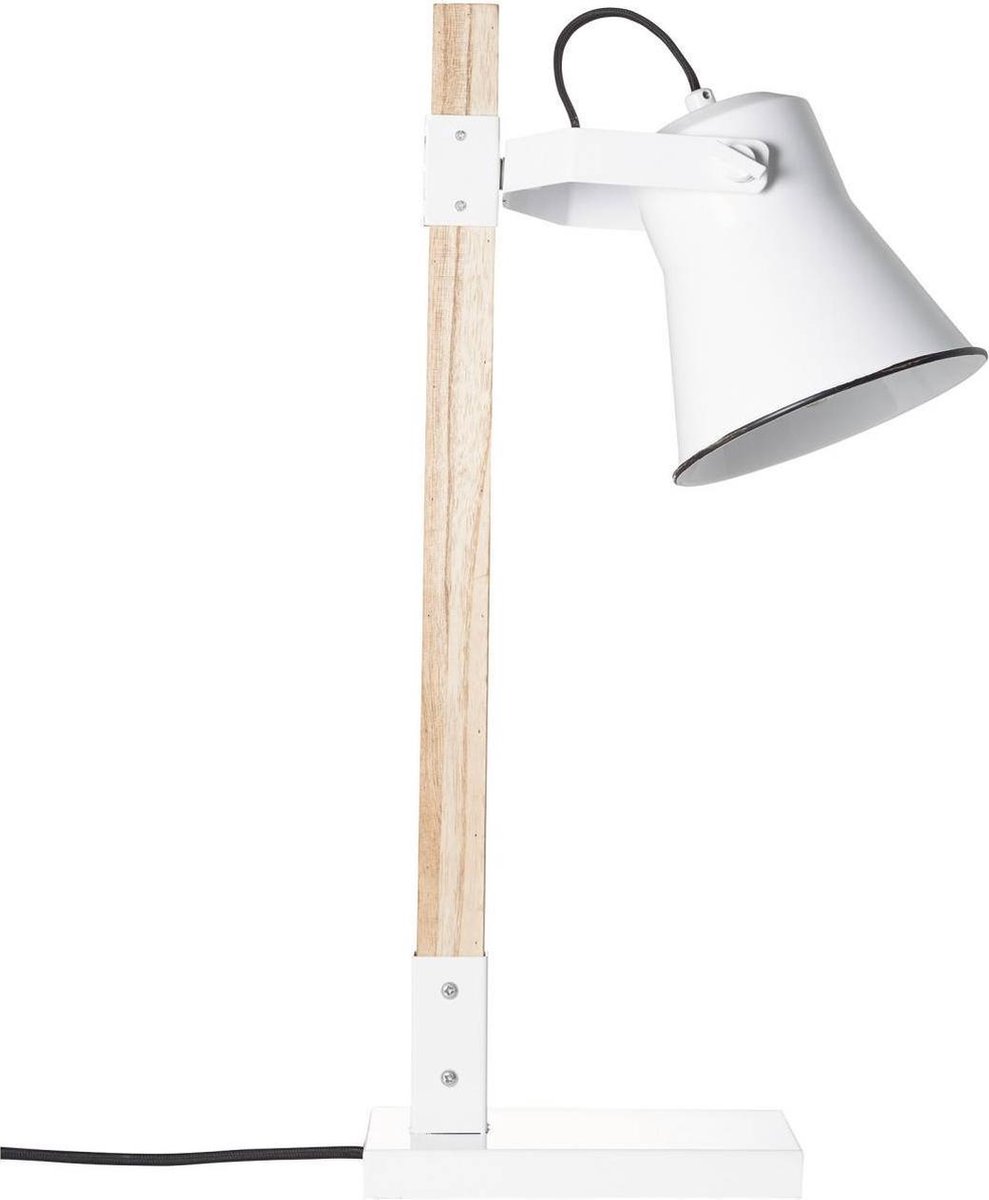 Brilliant Leuchten Plow 82149/05 Tafellamp LED E27 10 W, Hout (licht) - Wit