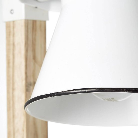Brilliant Leuchten Plow 82149/05 Tafellamp LED E27 10 W, Hout (licht) - Wit