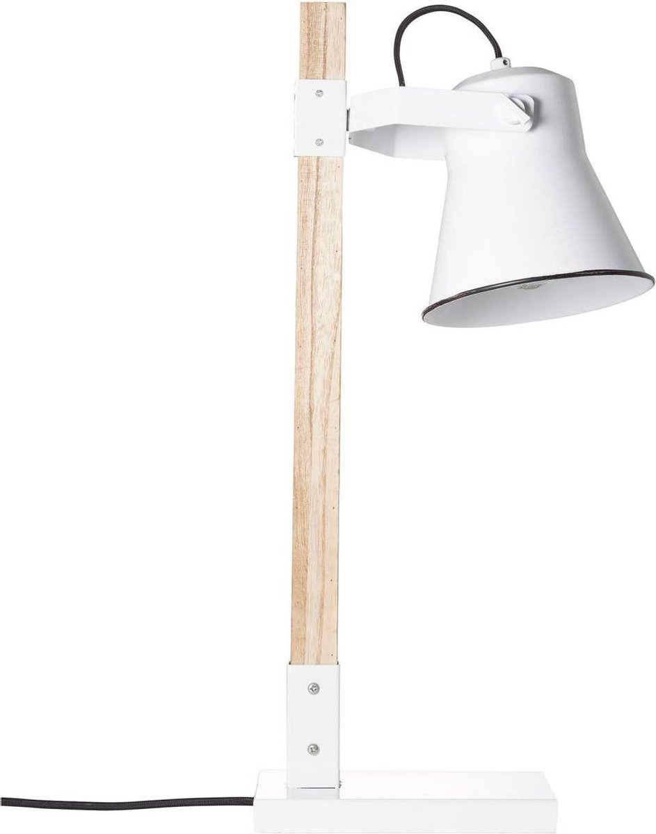 Brilliant Leuchten Plow 82149/05 Tafellamp LED E27 10 W, Hout (licht) - Wit
