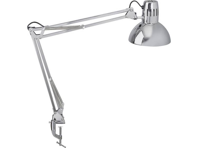 Maul study chrome 8230796 LED-bureaulamp met klemvoet E27 Chroom