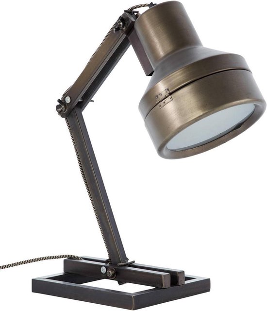 Hardwork Bureaulamp LED E27 28 W, RVS - Bruin