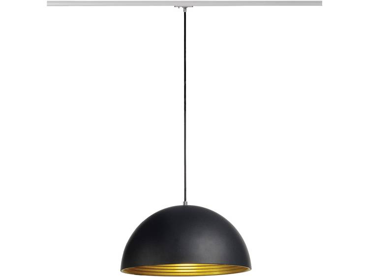 SLV Forchini M 143930 Pendellamp Spaarlamp, LED E27 40 W Zwart, - Goud