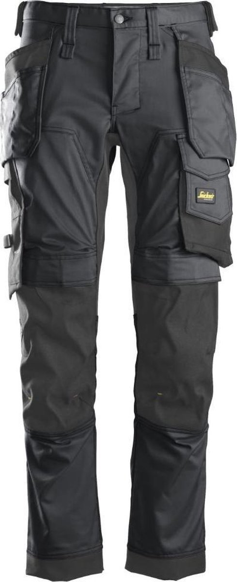 Snickers 6241 AllroundWork Stretch Werkbroek met Holsterzakken - Staal Grijs - Maat 052