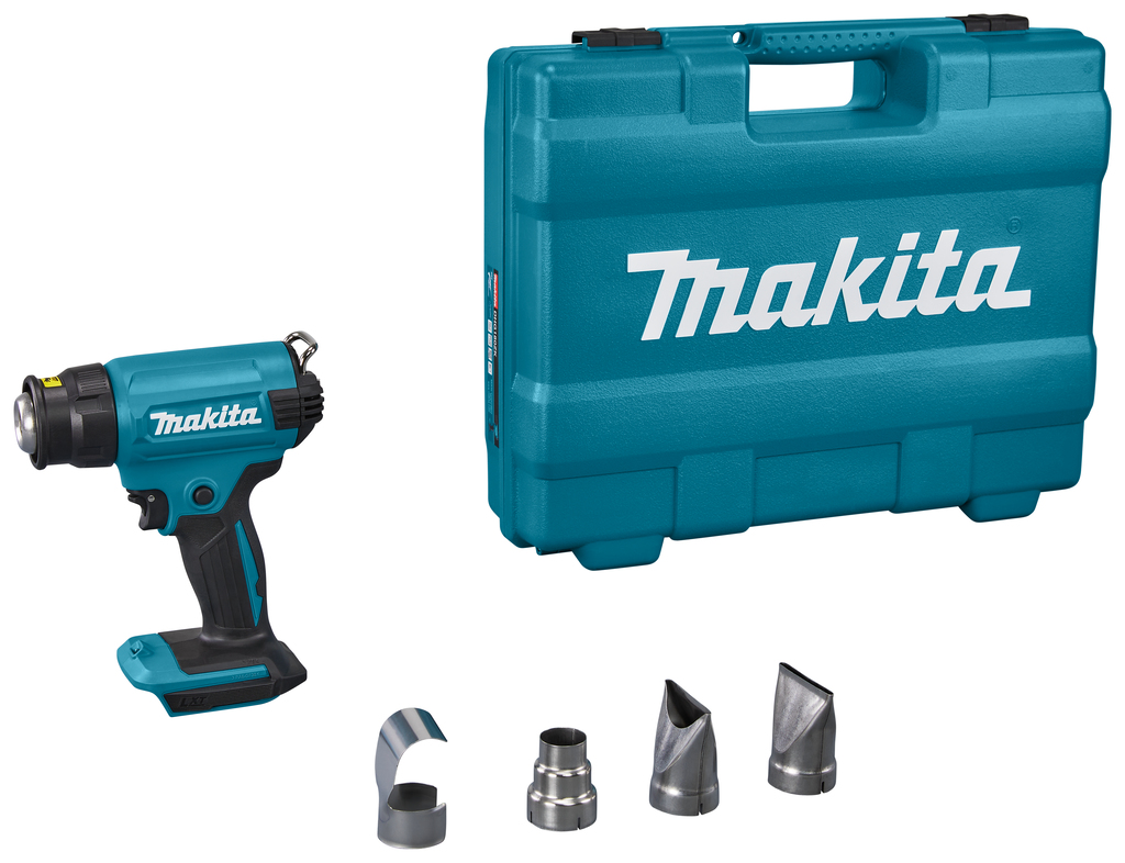 Makita DHG180ZK 18V Li-ion Accu heteluchtpistool body met accessoires in koffer