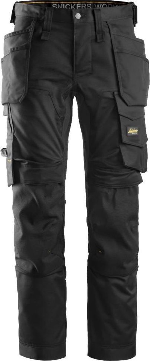 Snickers 6241 AllroundWork Stretch Werkbroek met Holsterzakken - Zwart - Maat 048