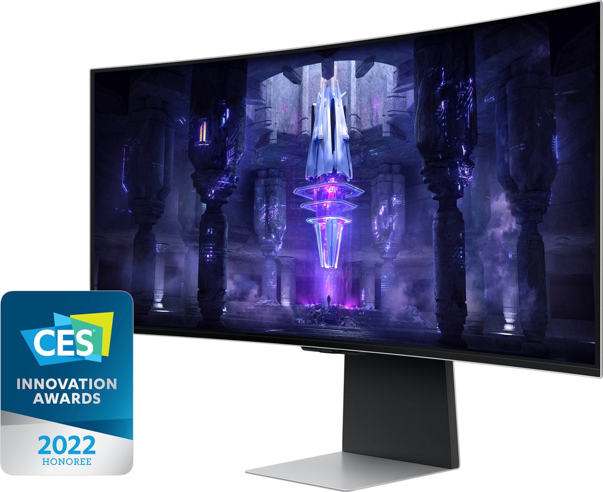 Samsung Monitor Gaming OLED Odyssey G8 34” 21:9, - Silver