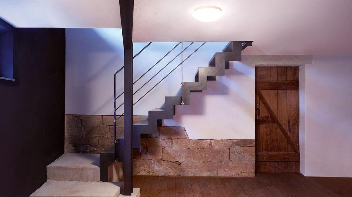 Steinel RS 14 L 731113 Plafondlamp met bewegingsmelder Spaarlamp E27 60 W - Wit