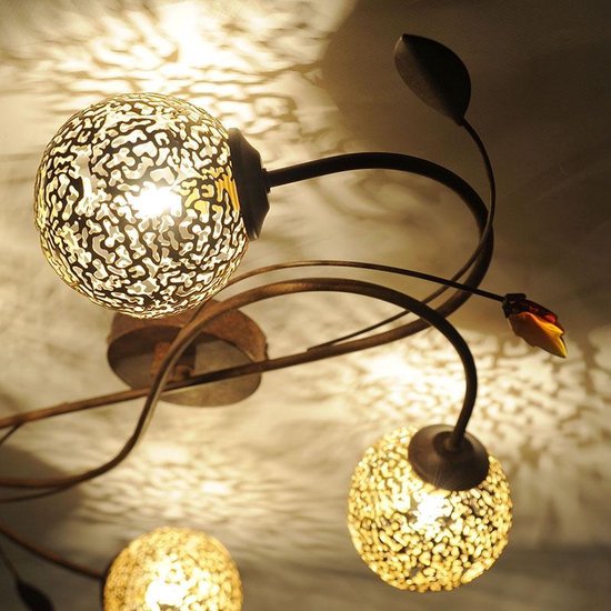 Paul Neuhaus GRETA 6395-48 Plafondlamp LED, Halogeen G9 160 W Roest, - Bruin