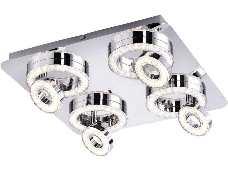 LeuchtenDirekt TIM 14522-17 LED-plafondlamp LED Chroom