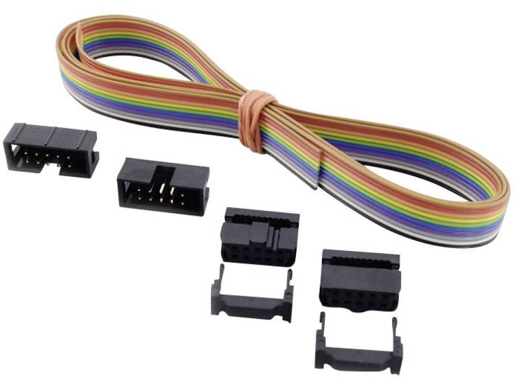 BKL Electronic 10122103 Pinconnectorset Met trekonlasting Rastermaat: 2.54 mm Totaal aantal polen: 10 Aantal rijen: 2 1 set(s)