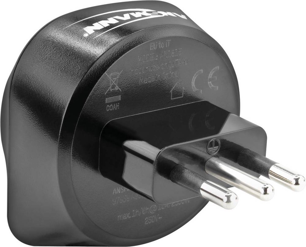 Ansmann 1250-0035 Reisstekker EU to IT