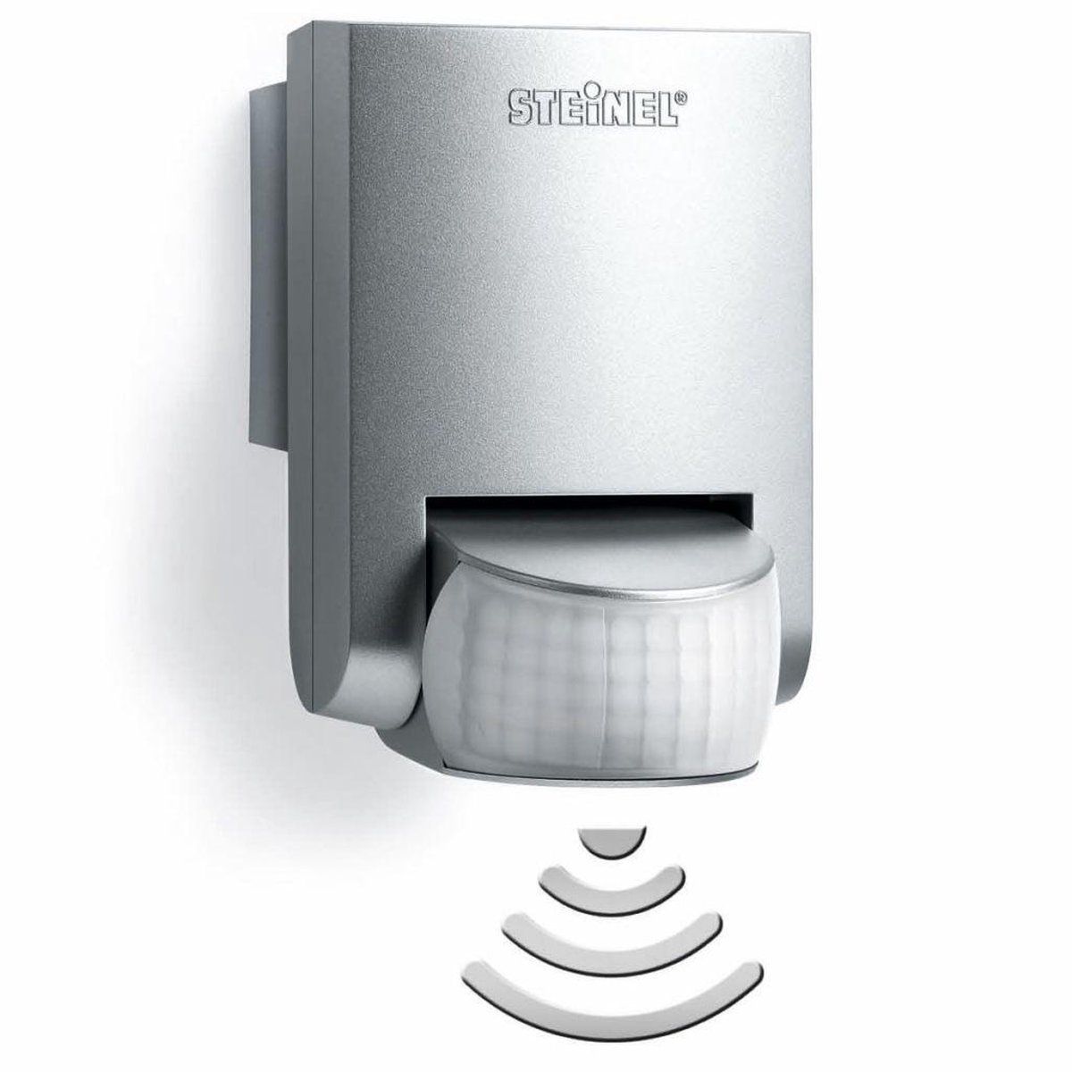 Steinel 660116 Wand, Opbouw (op muur),Inbouw (in muur of meubel) PIR-bewegingsmelder 130 Â° Relais Zilver IP54 - Silver