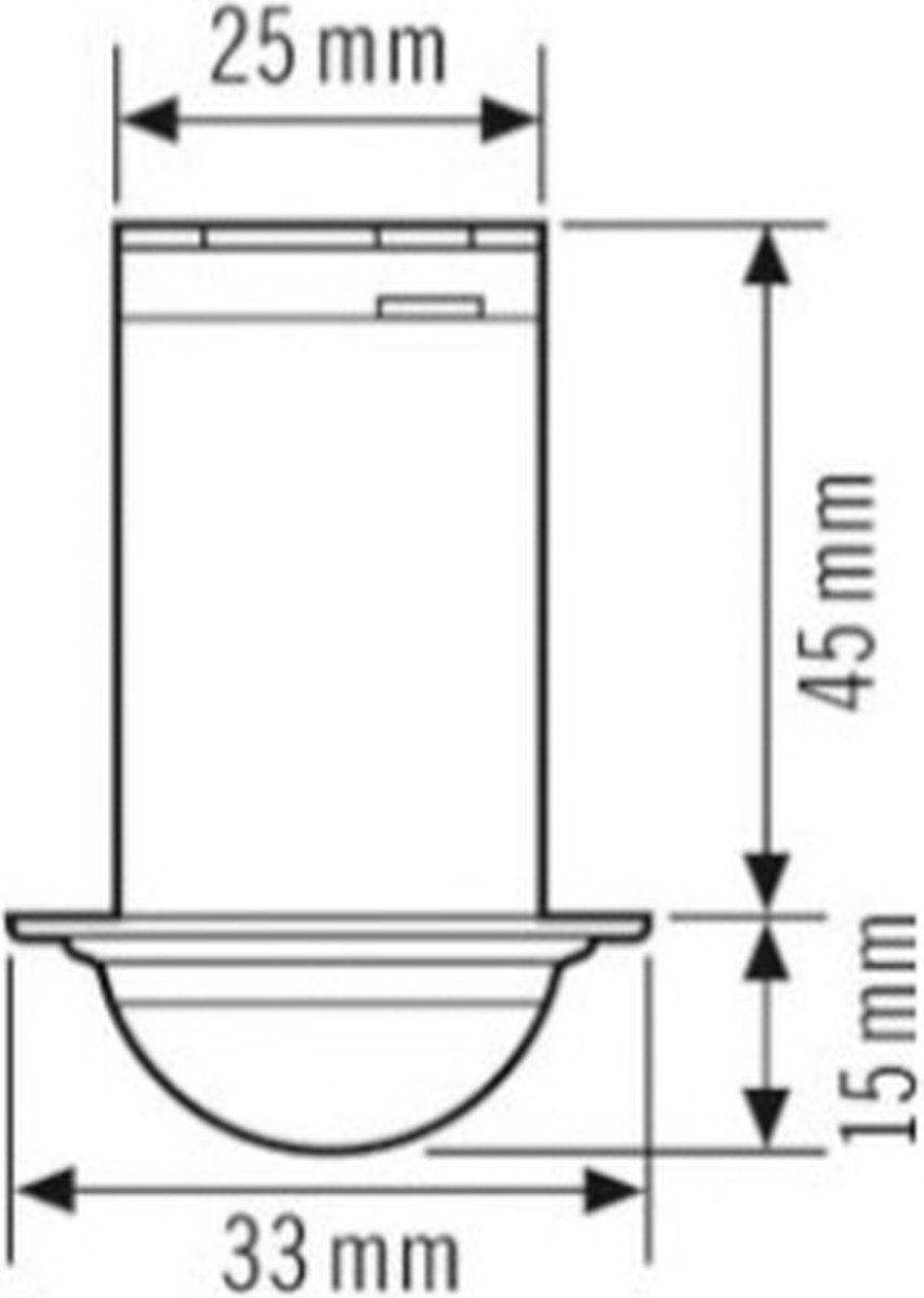 Esylux EP10426001 Inbouw (in muur) Bewegingsmelder (plafond) 360 Â° IP55