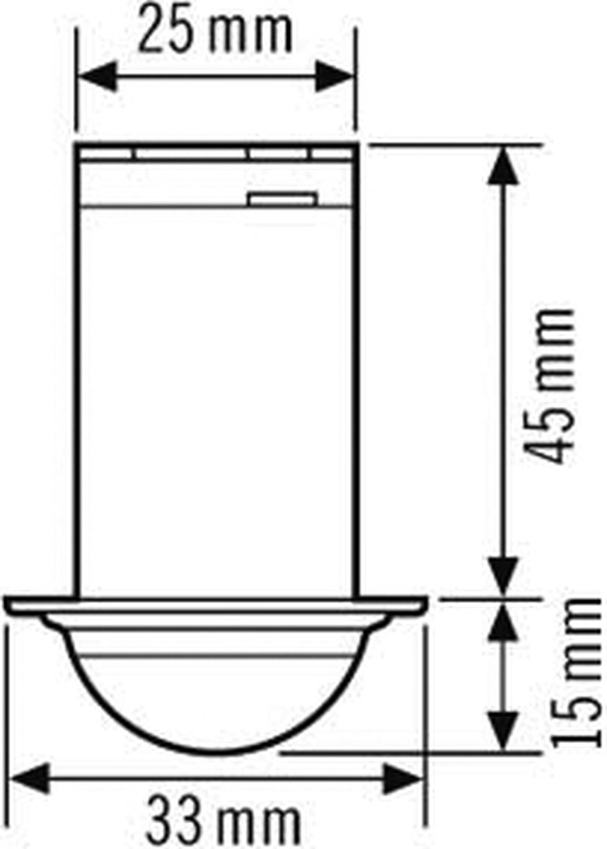 Esylux EP10426001 Inbouw (in muur) Bewegingsmelder (plafond) 360 Â° IP55
