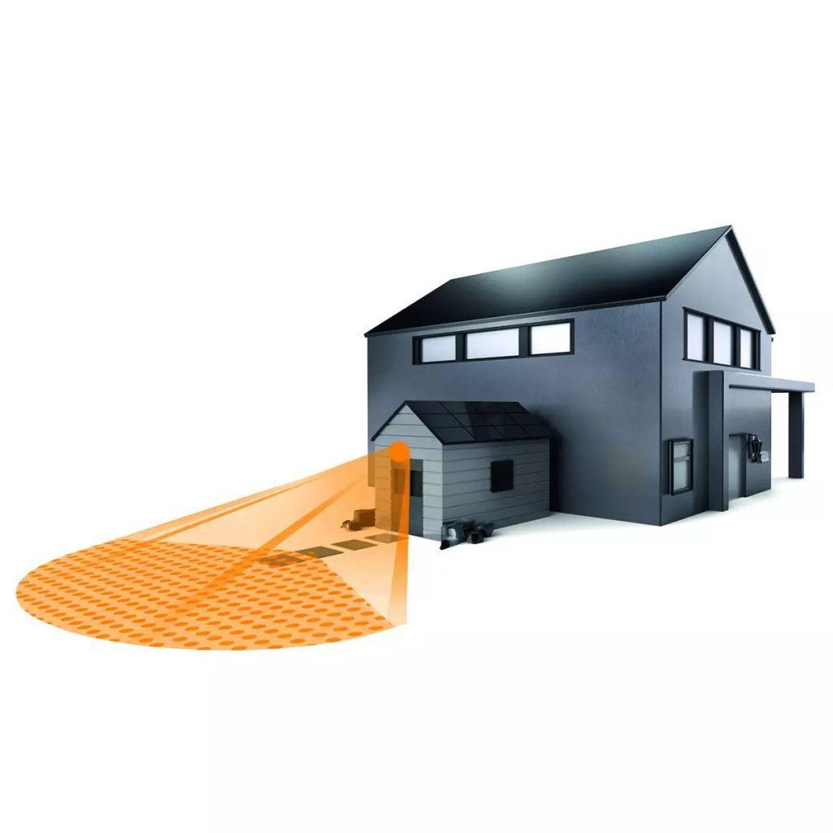 Steinel 600310 Plafond, Wand PIR-bewegingsmelder 120 Â° Relais IP54 - Wit