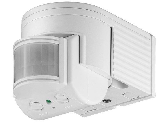 goobay® 95175 Opbouw (op muur) PIR-bewegingsmelder 180 Â° Relais IP44 - Wit