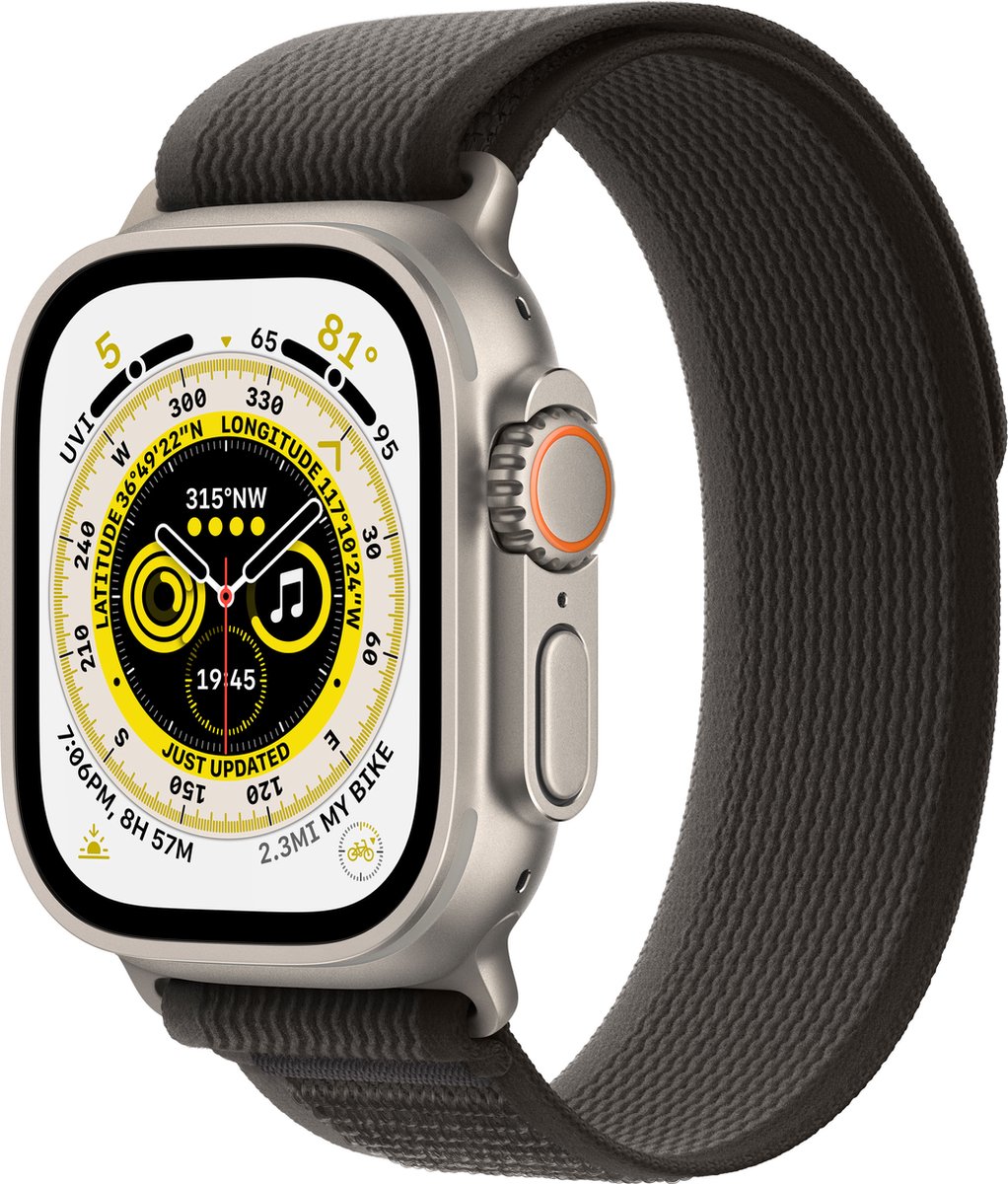 Apple Watch Ultra 49 Mm Black medium/large Trail Loop