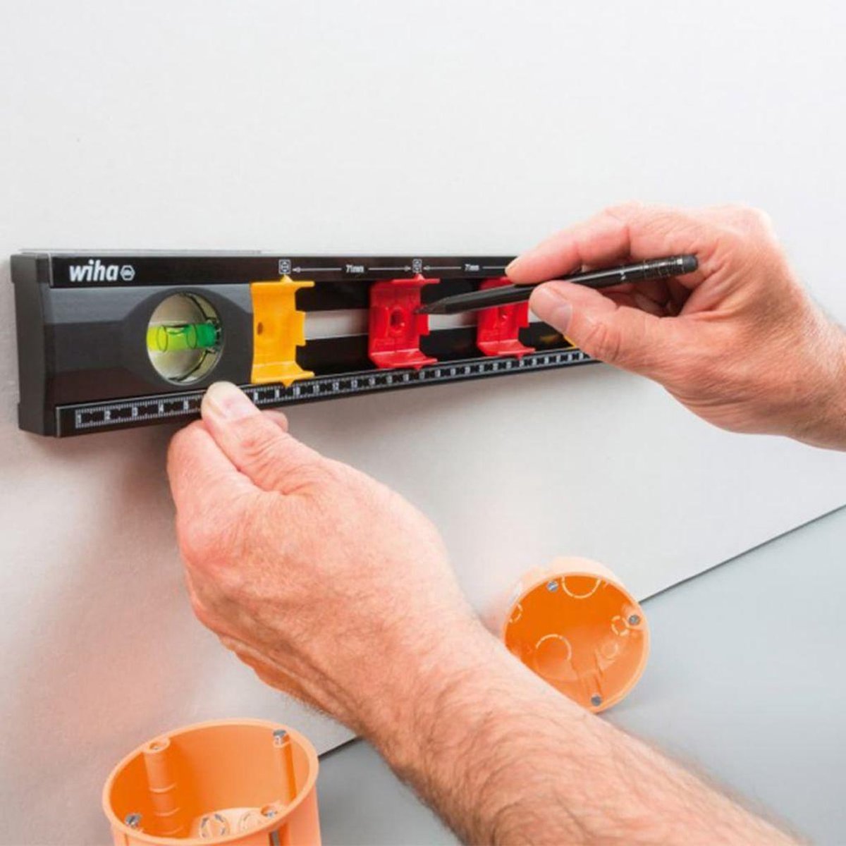 Wiha 42074 Waterpas voor elektriciens 40 cm