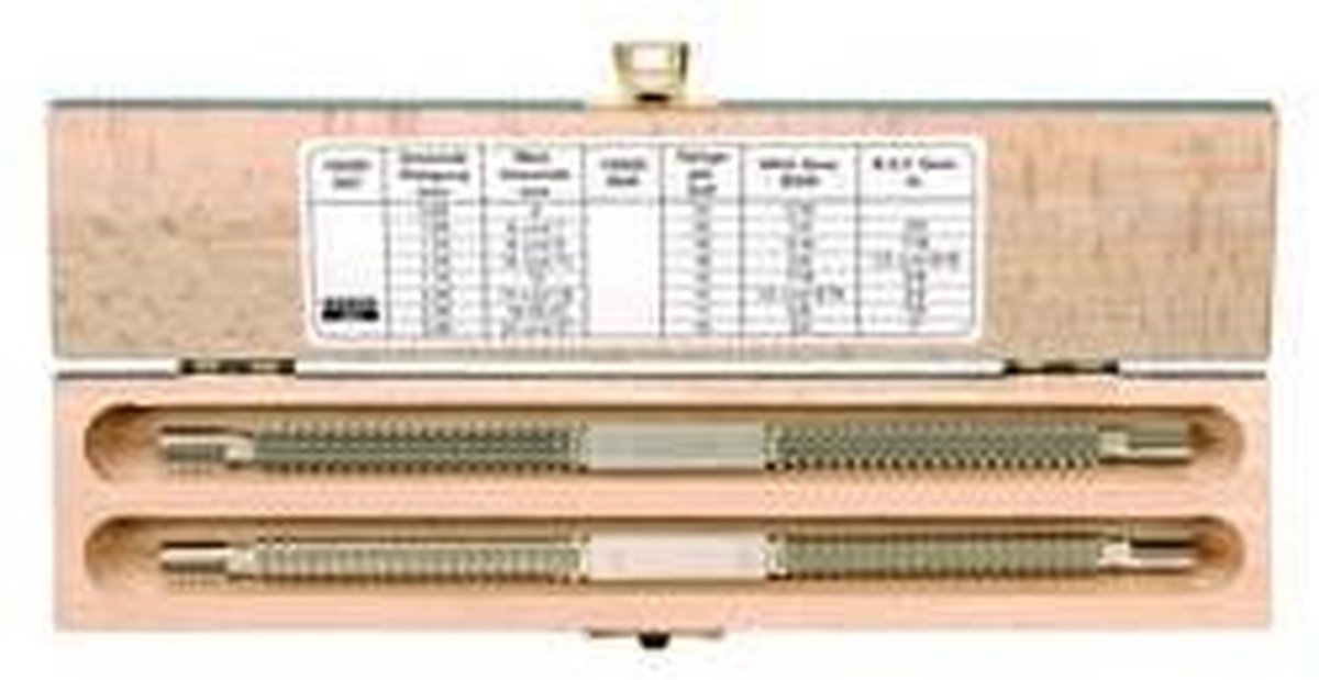 Bahco Dubbele draad vijlen-set, 2-delig, met schroefdraadtabel 1450D/2 1 stuk(s)