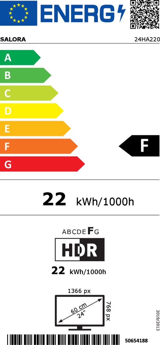 Salora 24ha220 - Zwart