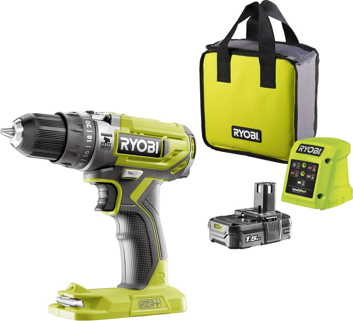 Ryobi 18V | Klopboormachine | 40Nm (1x 1.5Ah) | 5133005303