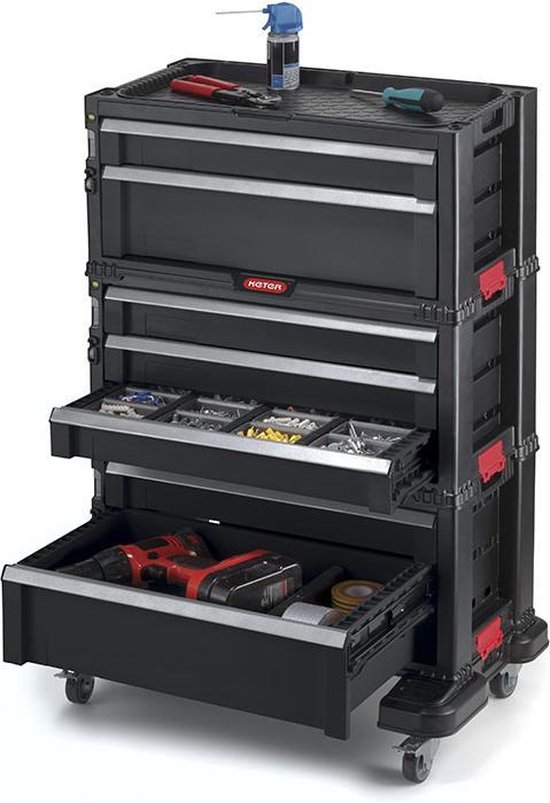 Keter 238557 Gereedschapswagen Kleur (specifiek): - Zwart