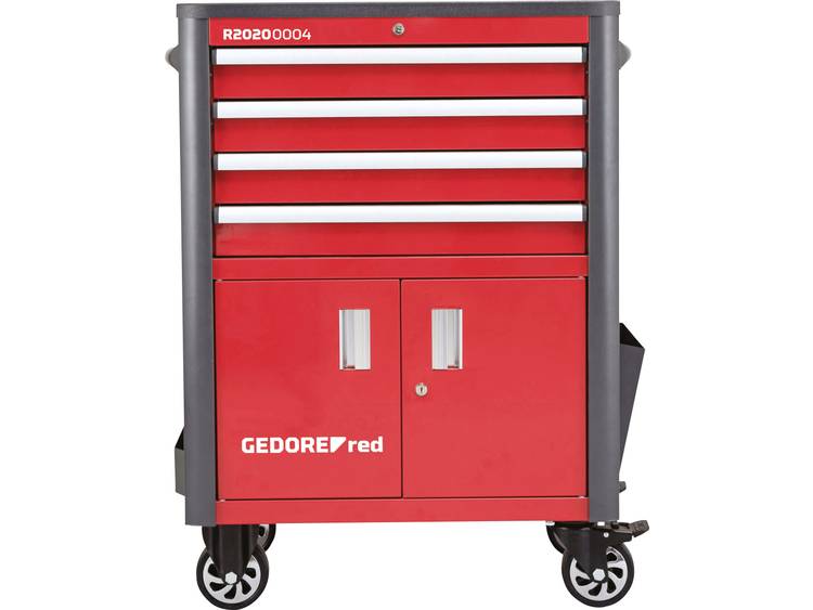 Gedore 3301688 Werkplaatswagen ABS kunststof, Plaatstaal Kleur (specifiek): - Rood