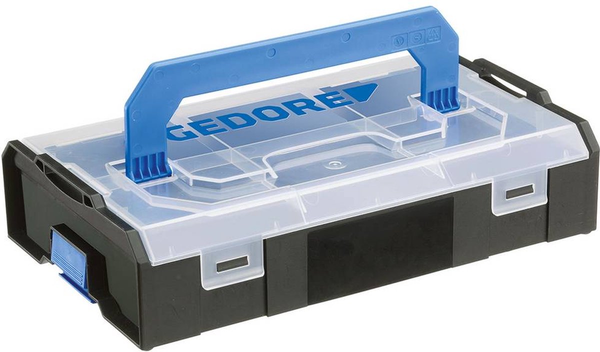 Gedore 2950529 Gereedschapskist (leeg) Kunststof, Transparant - Zwart