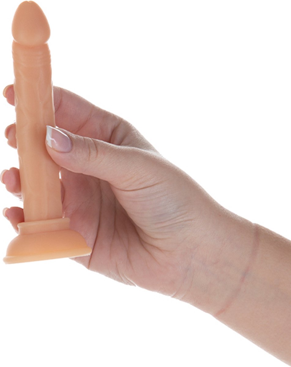 Addiction - Tino Siliconen Dildo - 13 cm - Beige