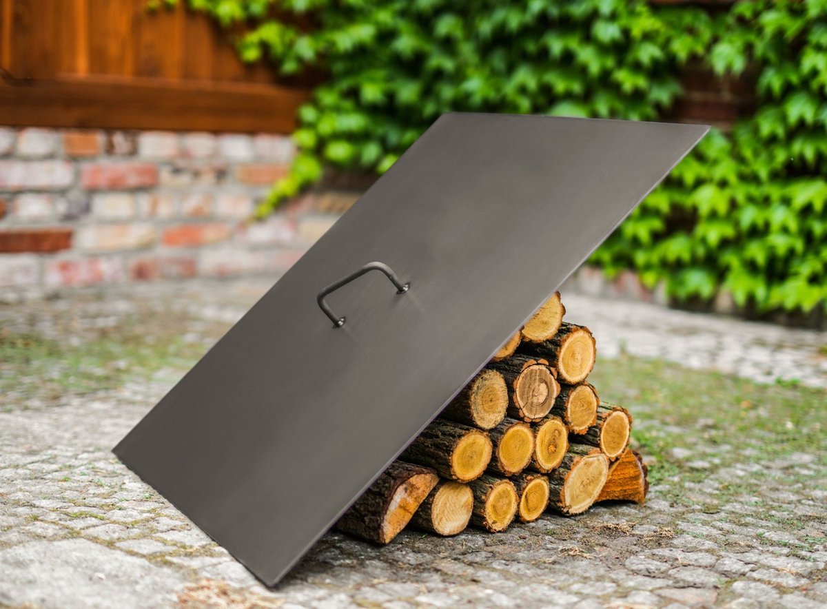 Deksel Voor Vuurschaal Square Cook King - Zwart